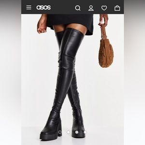 ASOS DESIGN Koala High Heeled Over-the-knee Boots